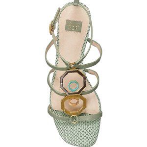 $79  NWT (Size: 7.5) LOUISE ET CIE Embellished Leather Sandal